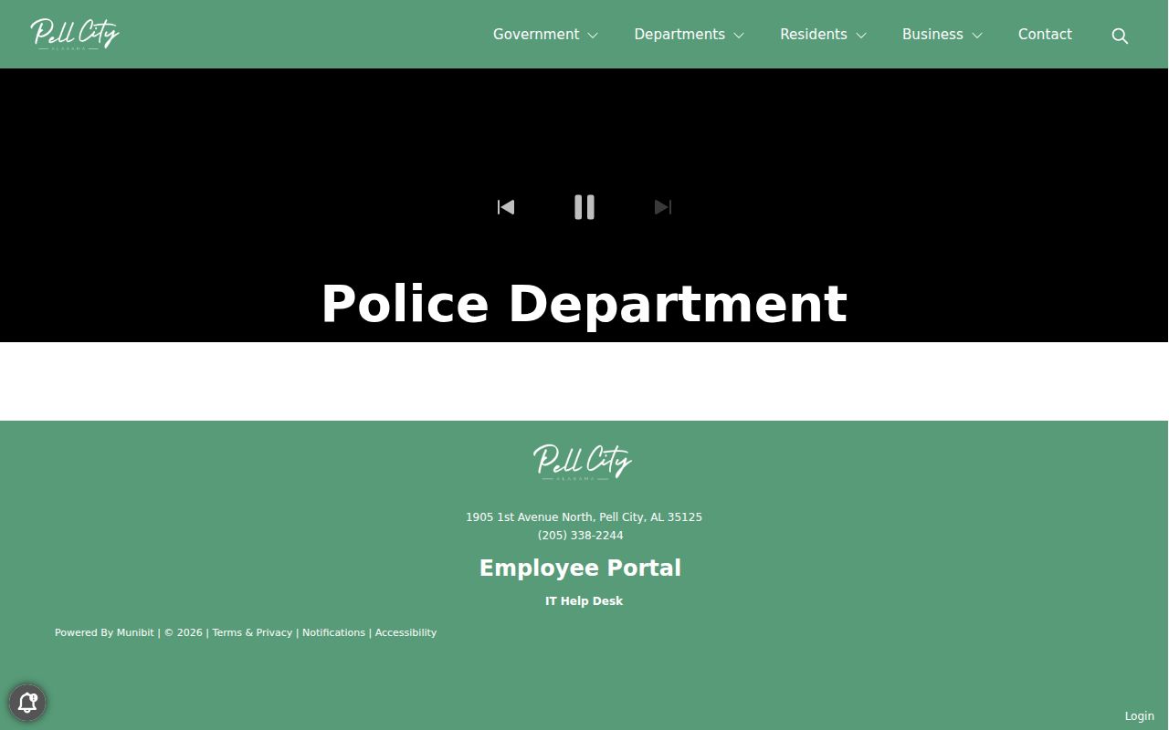 Pell City warrant search police department official contact page