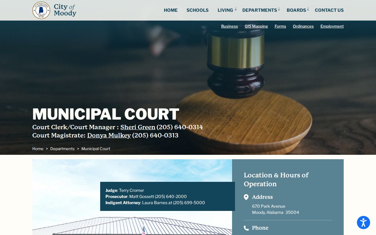 Moody warrant search municipal court schedule and payment information